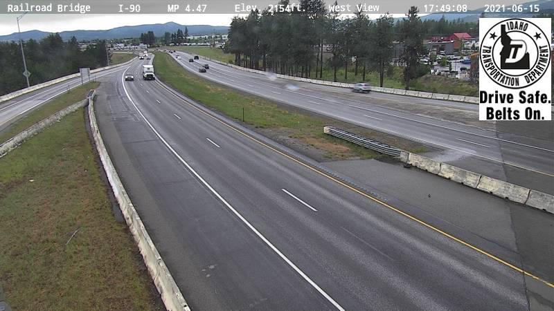 Traffic Cam Post Falls: Railroad Bridge