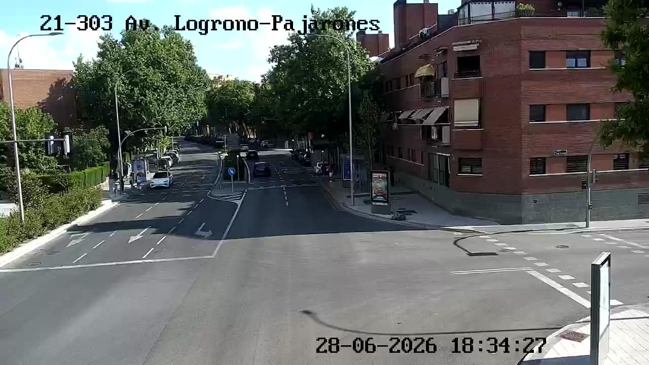 Traffic Cam Barajas: AV LOGRO�O - PAJARONES