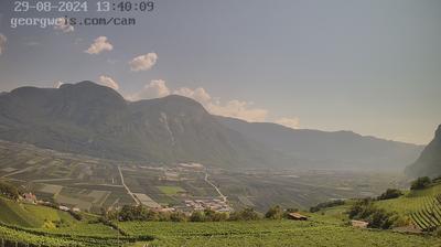 immagine della webcam nei dintorni di Caldaro sulla Strada del Vino: webcam Cortaccia sulla Strada del Vino