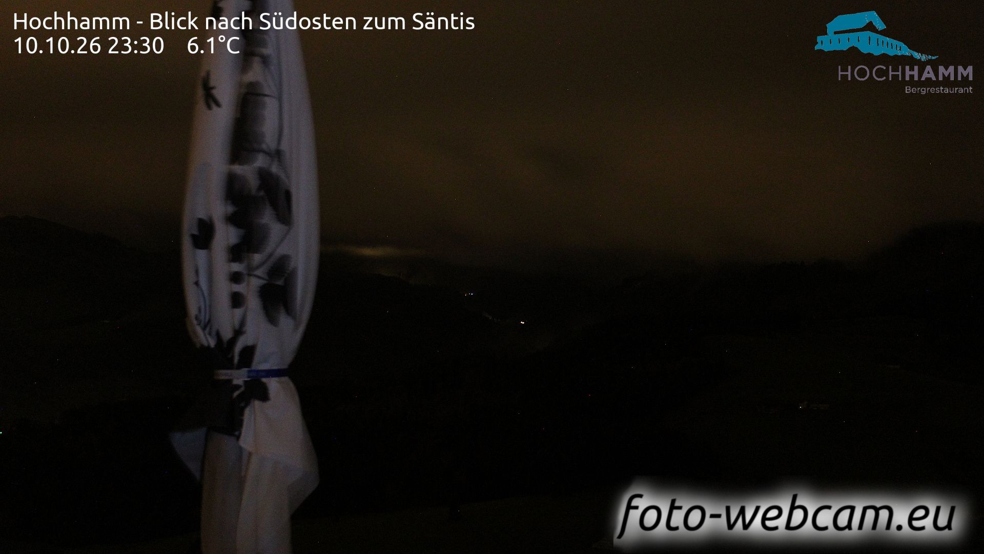 Schönengrund: Hochhamm - Blick nach Südosten zum Säntis