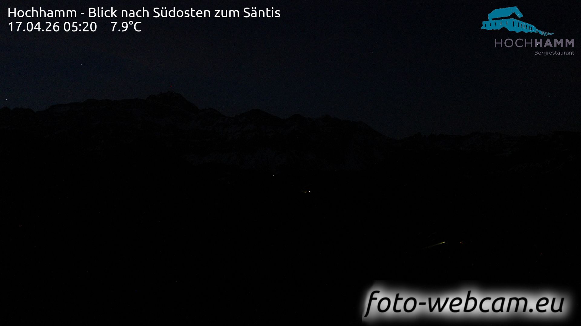 Schönengrund: Hochhamm - Blick nach Südosten zum Säntis