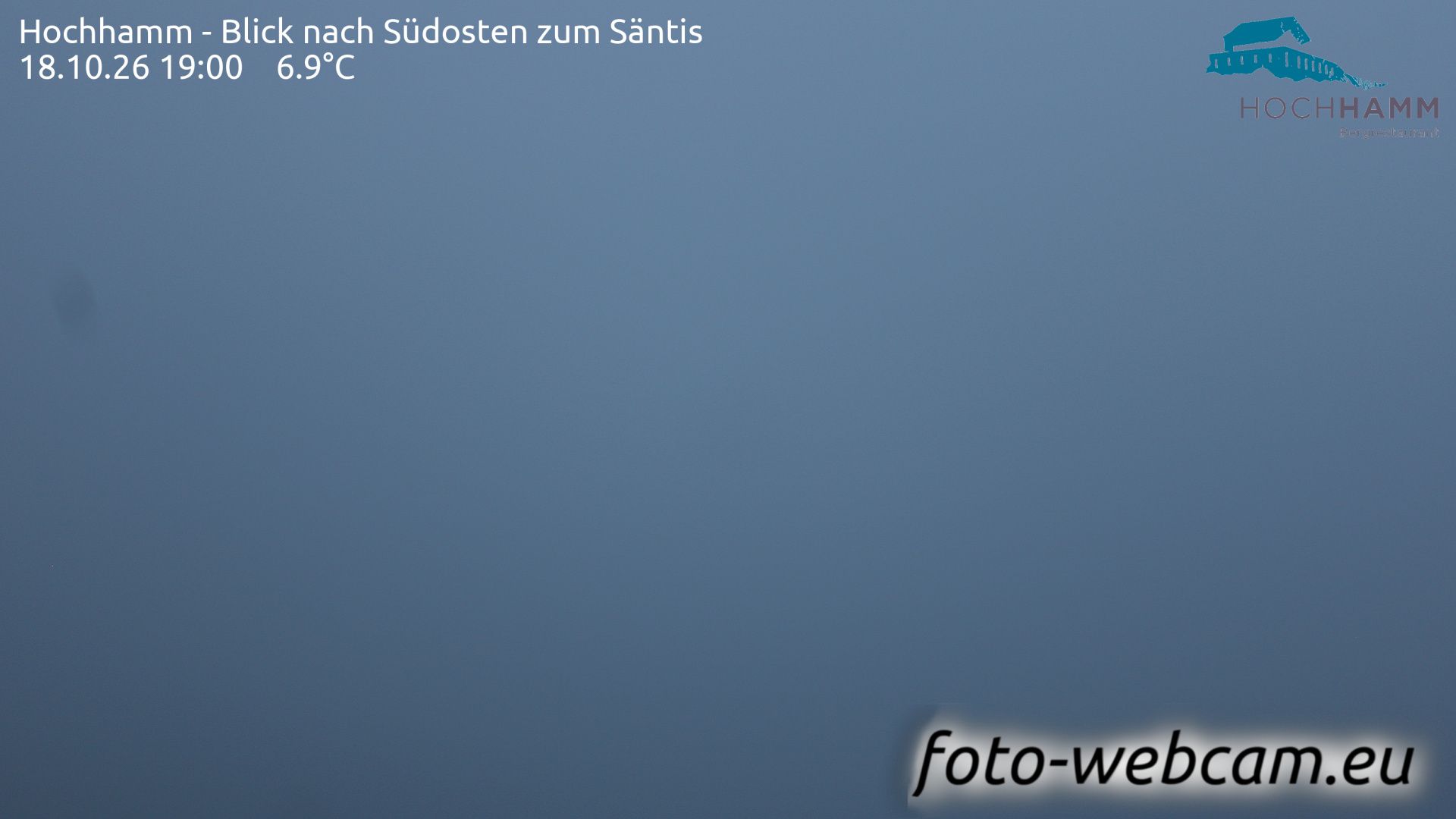 Schönengrund: Hochhamm - Blick nach Südosten zum Säntis