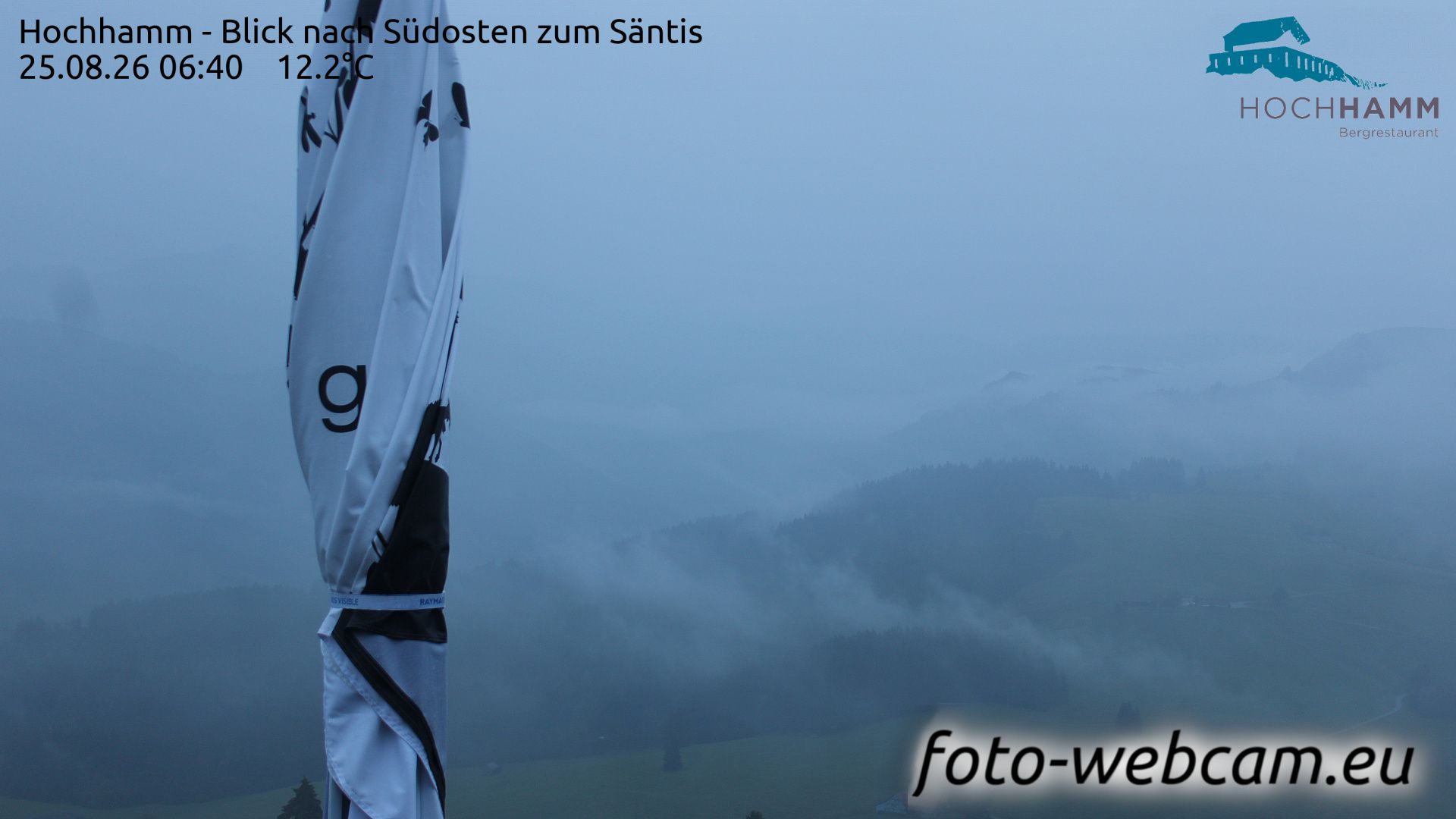 Schönengrund: Hochhamm - Blick nach Südosten zum Säntis