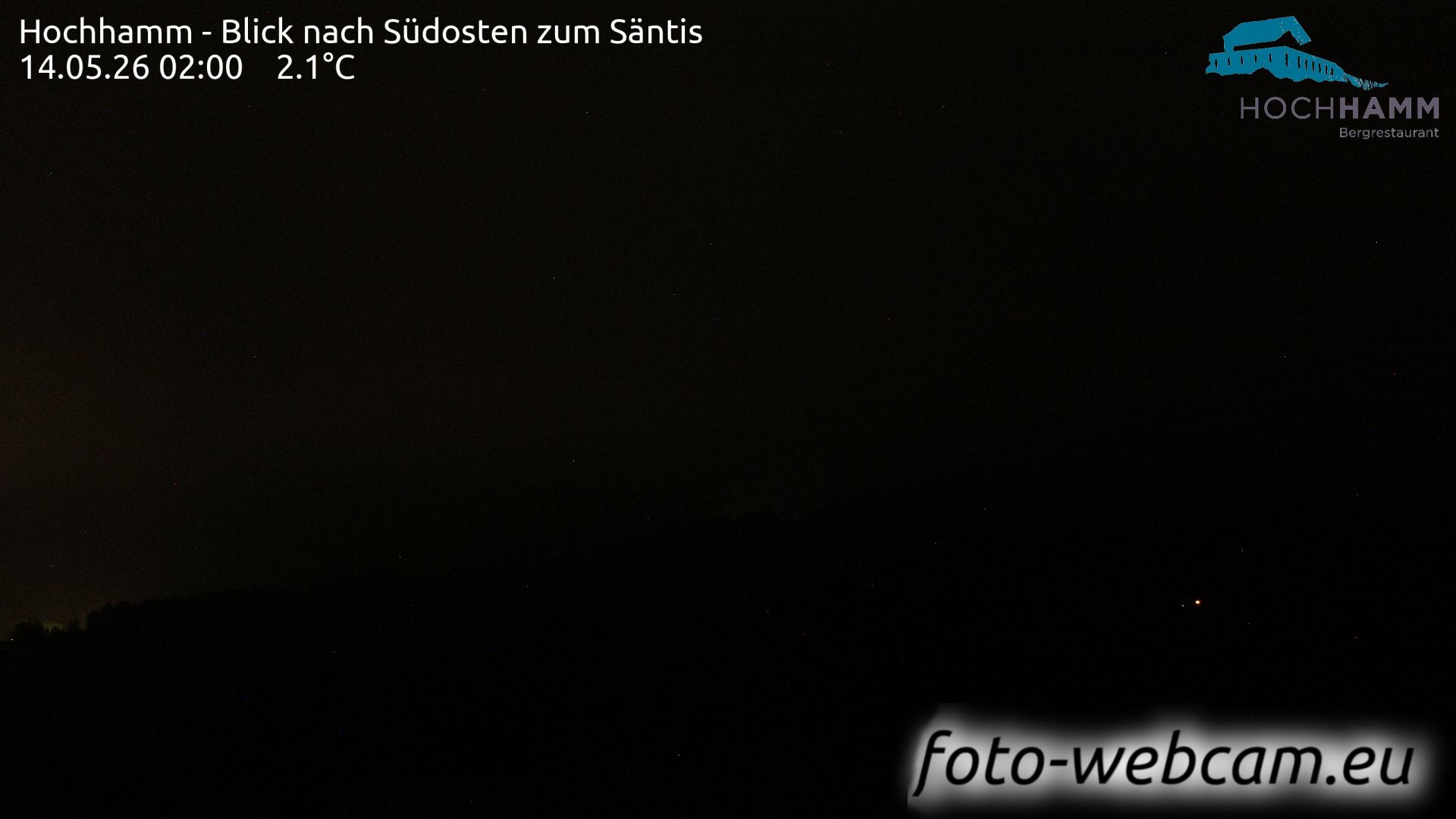 Schönengrund: Hochhamm - Blick nach Südosten zum Säntis