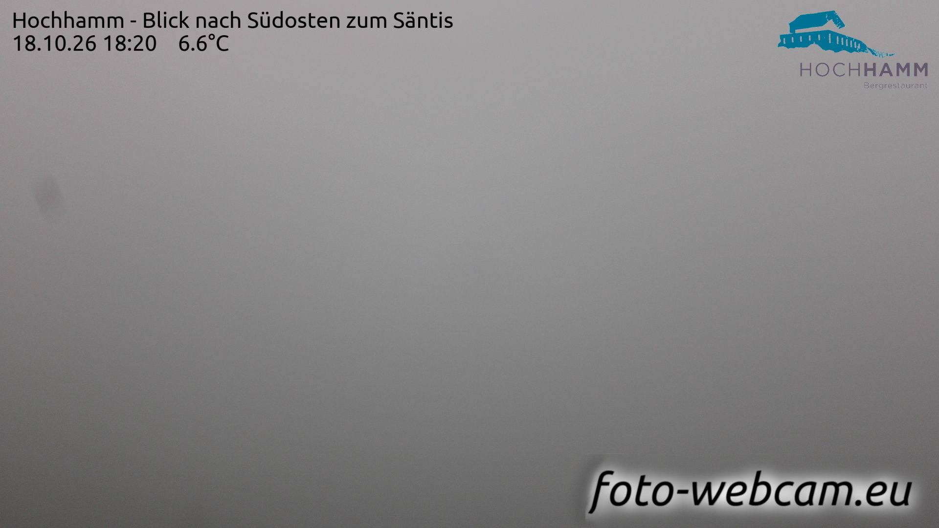 Schönengrund: Hochhamm - Blick nach Südosten zum Säntis