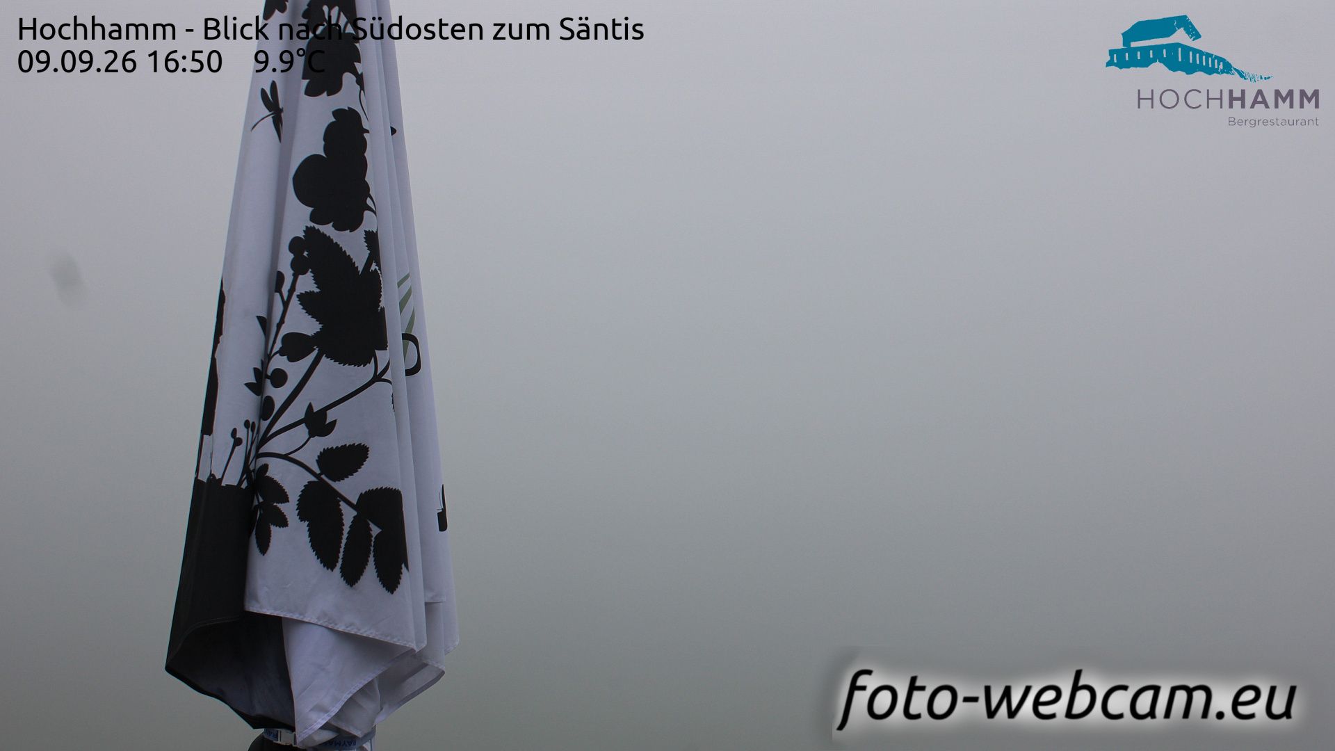 Schönengrund: Hochhamm - Blick nach Südosten zum Säntis