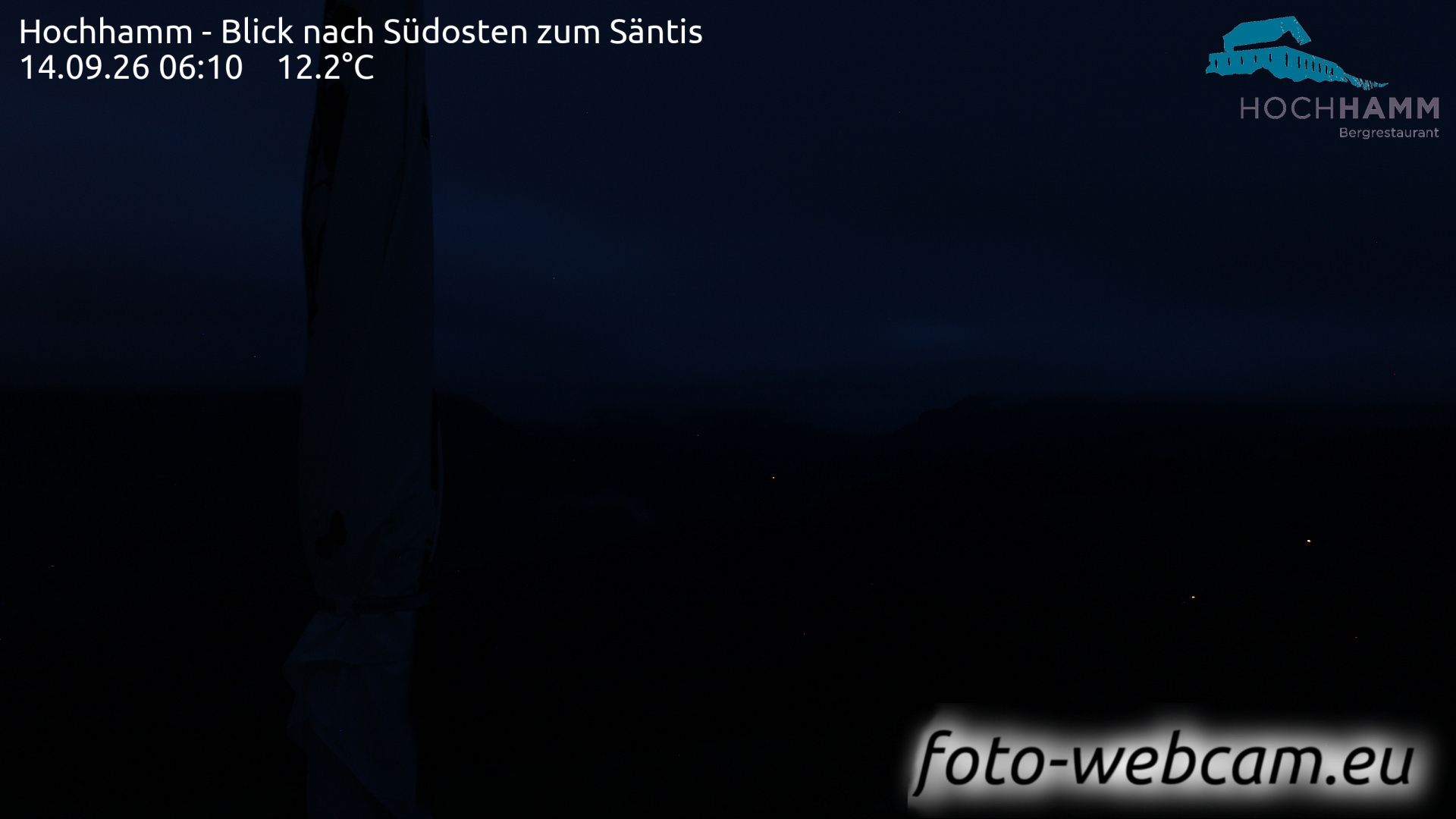 Schönengrund: Hochhamm - Blick nach Südosten zum Säntis