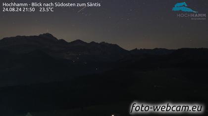 Schönengrund: Hochhamm - Blick nach Südosten zum Säntis