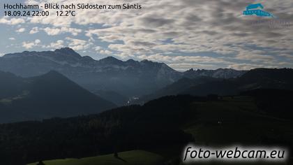 Schönengrund: Hochhamm - Blick nach Südosten zum Säntis