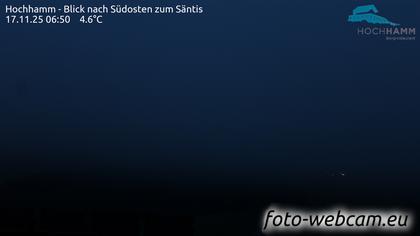 Schönengrund: Hochhamm - Blick nach Südosten zum Säntis