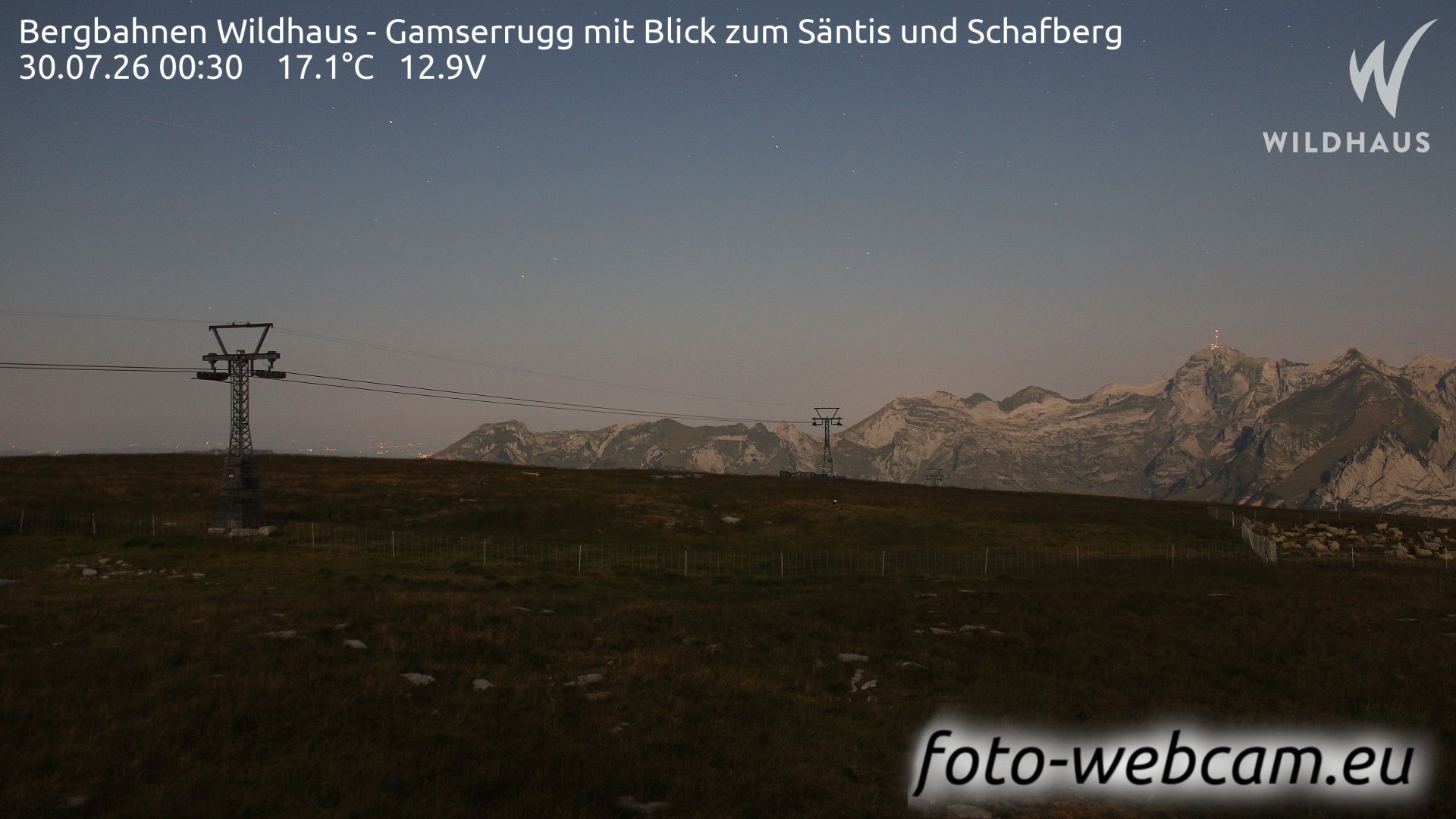 Wildhaus-Alt St. Johann: Bergbahnen Wildhaus - Gamserrugg mit Blick zum Säntis und Schafberg