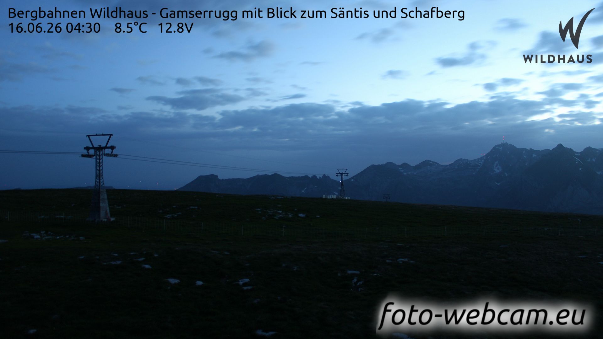 Wildhaus-Alt St. Johann: Bergbahnen Wildhaus - Gamserrugg mit Blick zum Säntis und Schafberg