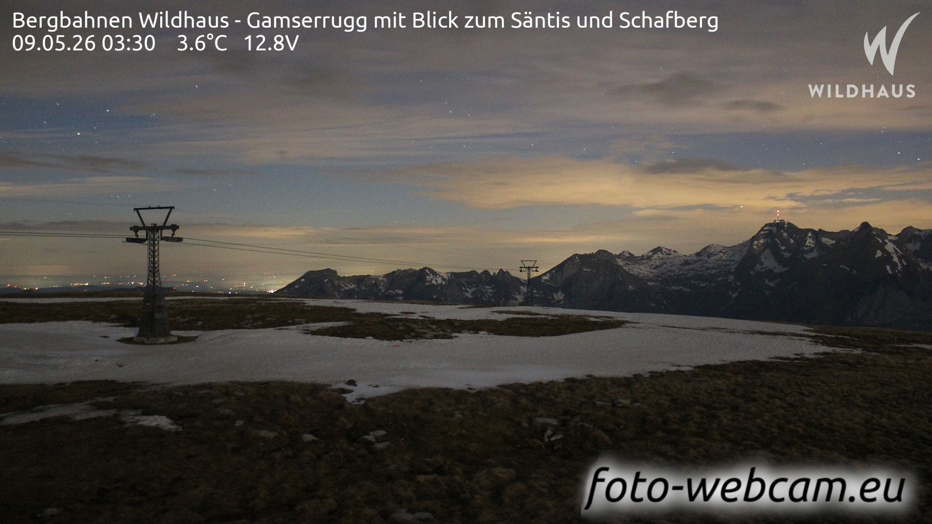Wildhaus-Alt St. Johann: Bergbahnen Wildhaus - Gamserrugg mit Blick zum Säntis und Schafberg
