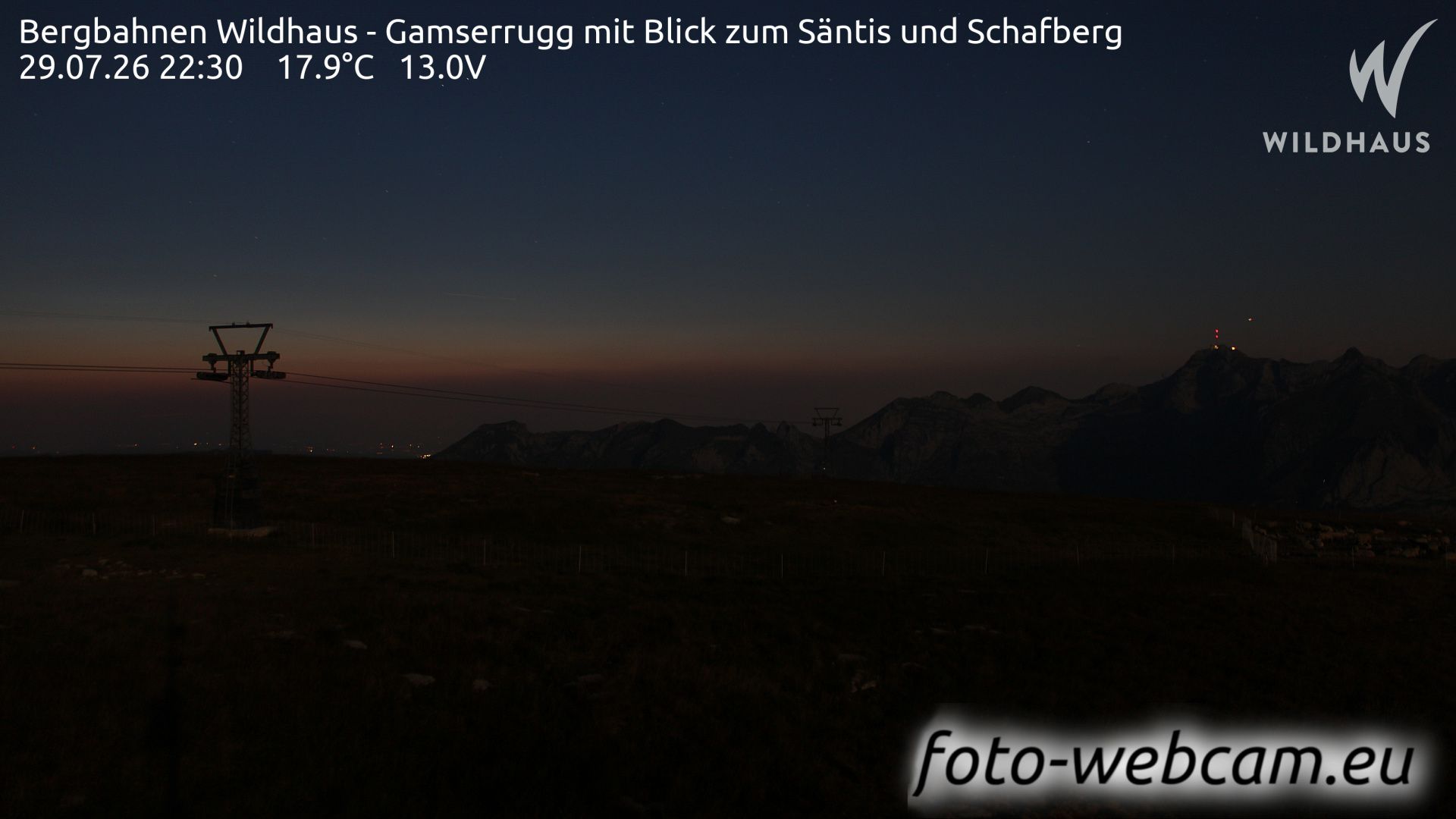 Wildhaus-Alt St. Johann: Bergbahnen Wildhaus - Gamserrugg mit Blick zum Säntis und Schafberg