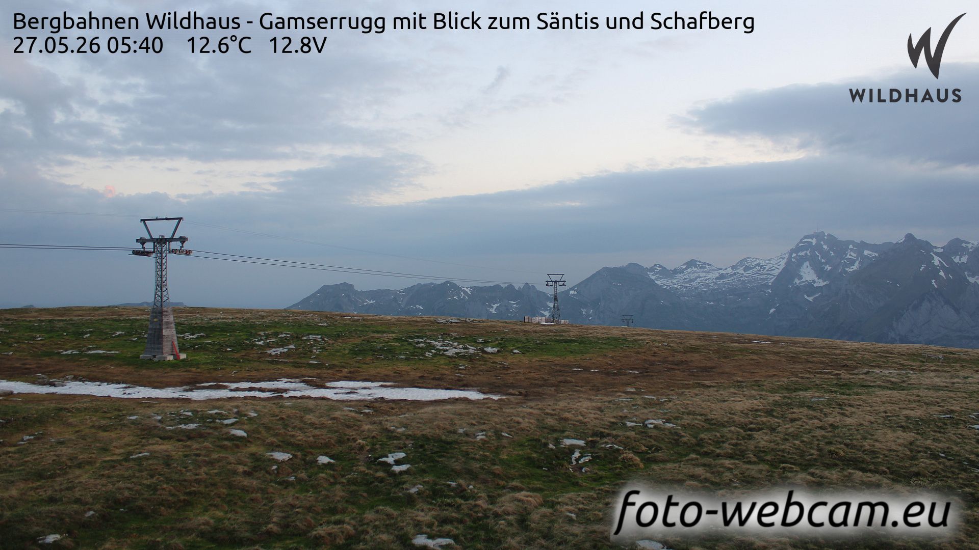 Wildhaus-Alt St. Johann: Bergbahnen Wildhaus - Gamserrugg mit Blick zum Säntis und Schafberg