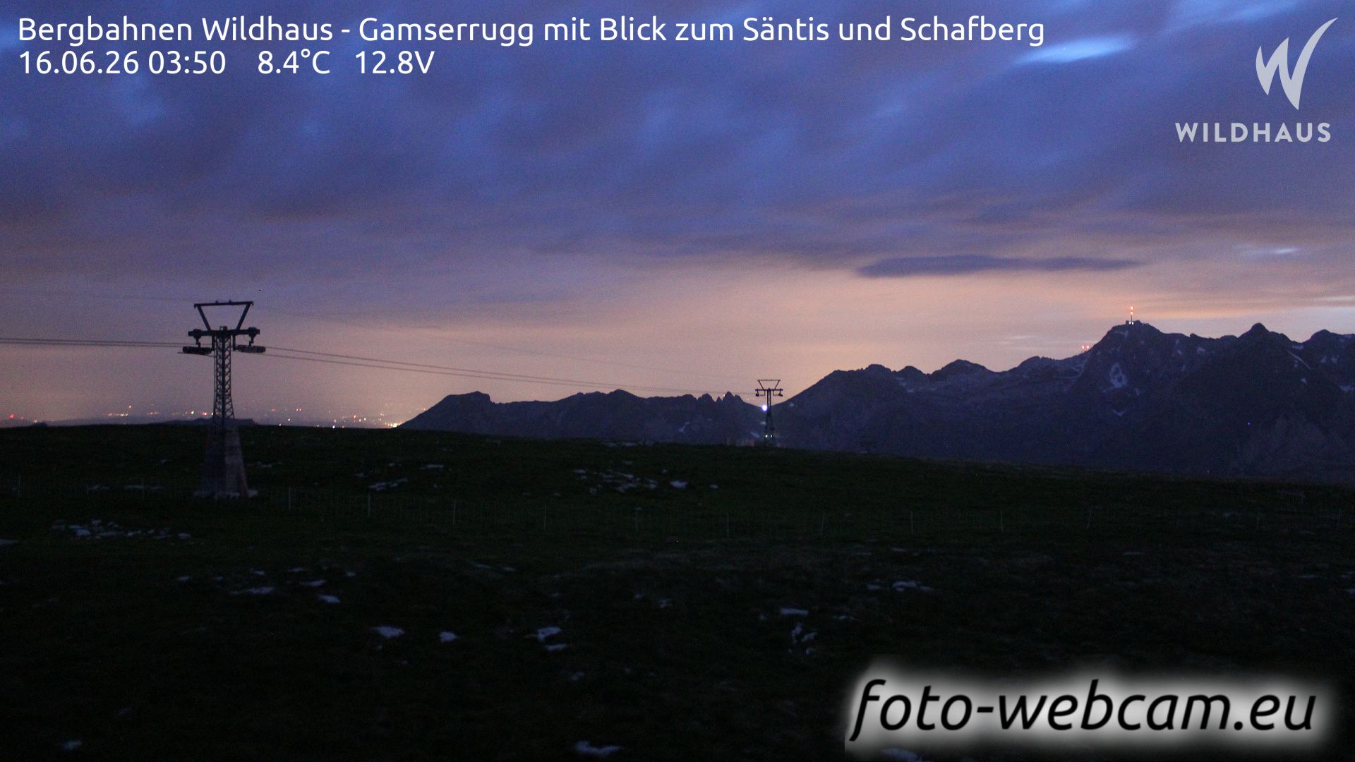 Wildhaus-Alt St. Johann: Bergbahnen Wildhaus - Gamserrugg mit Blick zum Säntis und Schafberg
