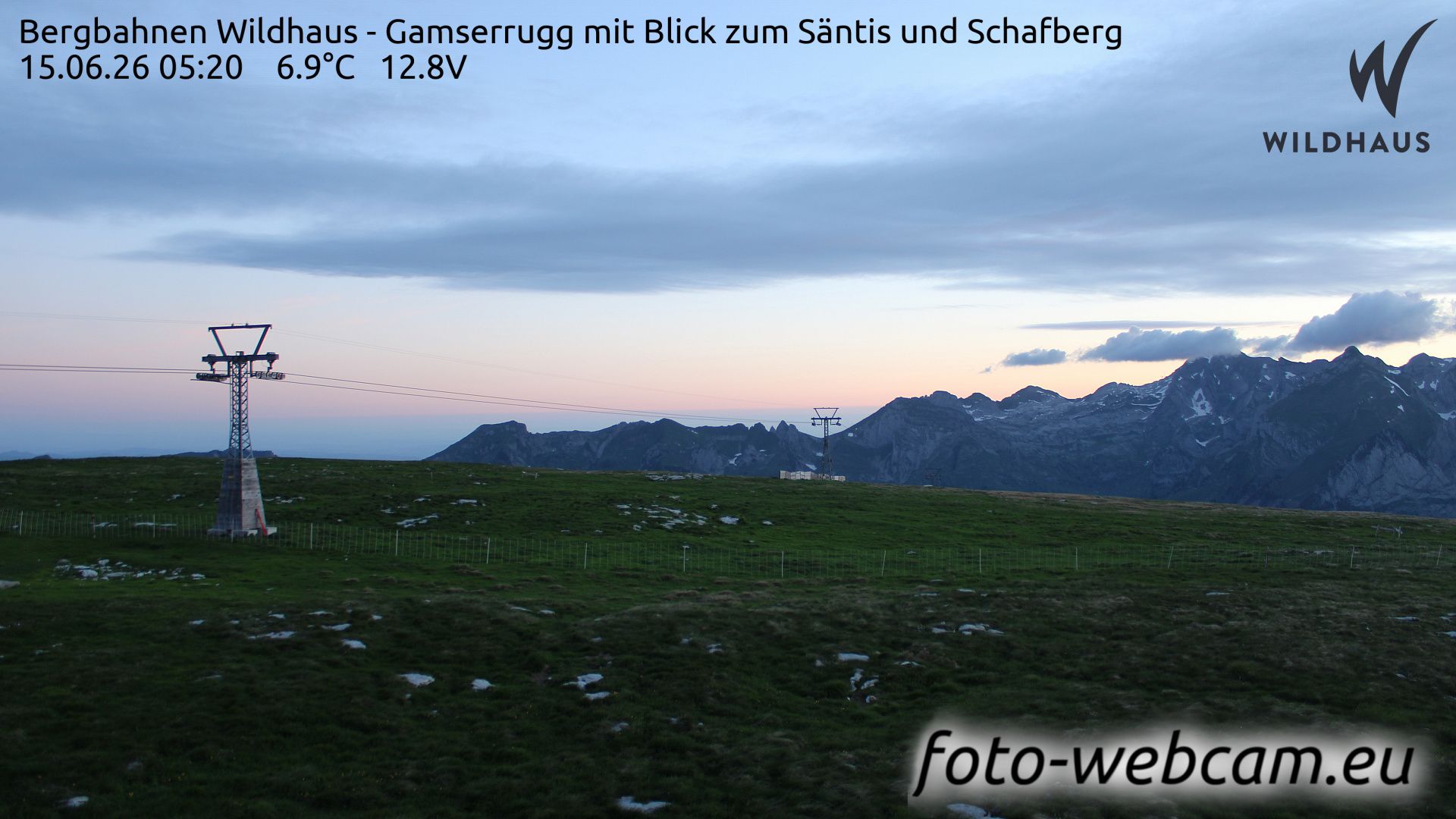 Wildhaus-Alt St. Johann: Bergbahnen Wildhaus - Gamserrugg mit Blick zum Säntis und Schafberg