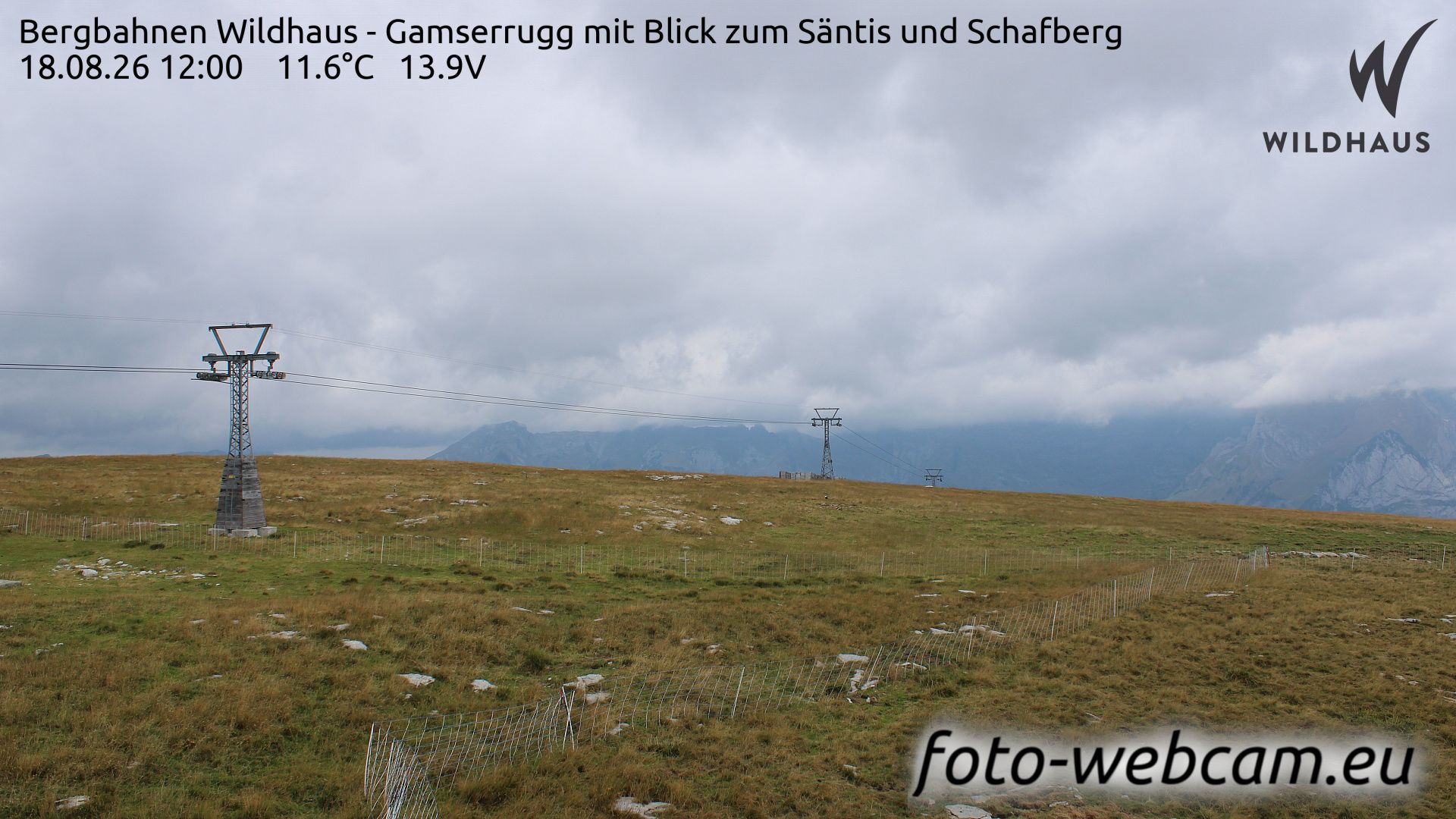 Wildhaus-Alt St. Johann: Bergbahnen Wildhaus - Gamserrugg mit Blick zum Säntis und Schafberg