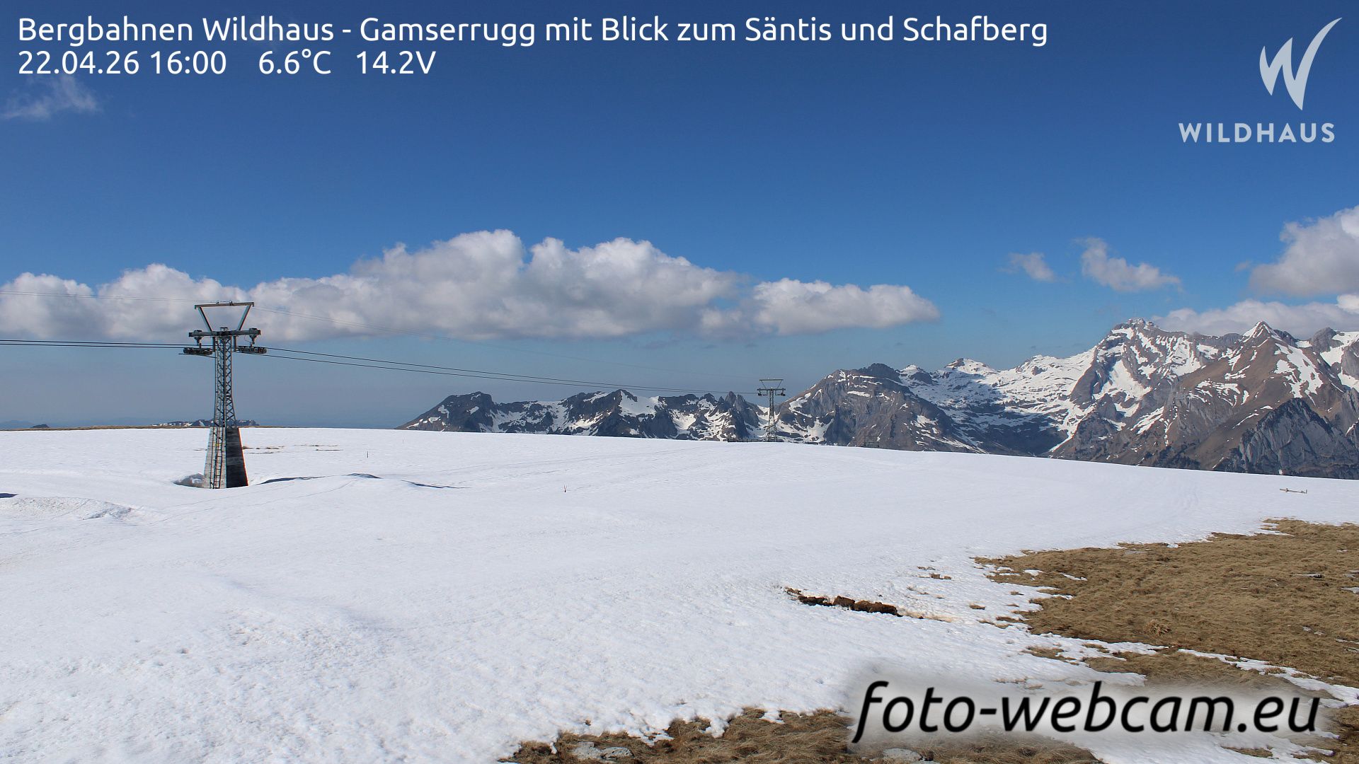 Wildhaus-Alt St. Johann: Bergbahnen Wildhaus - Gamserrugg mit Blick zum Säntis und Schafberg