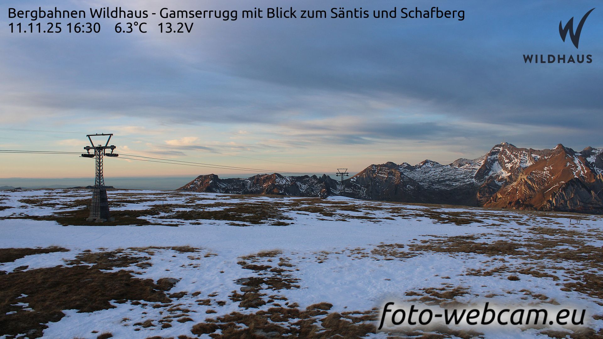 Wildhaus-Alt St. Johann: Bergbahnen Wildhaus - Gamserrugg mit Blick zum Säntis und Schafberg