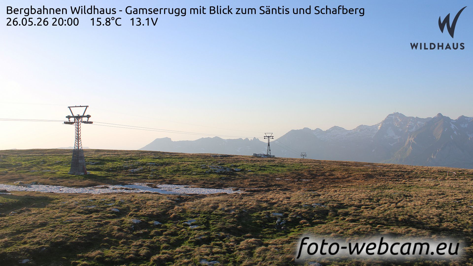 Wildhaus-Alt St. Johann: Bergbahnen Wildhaus - Gamserrugg mit Blick zum Säntis und Schafberg