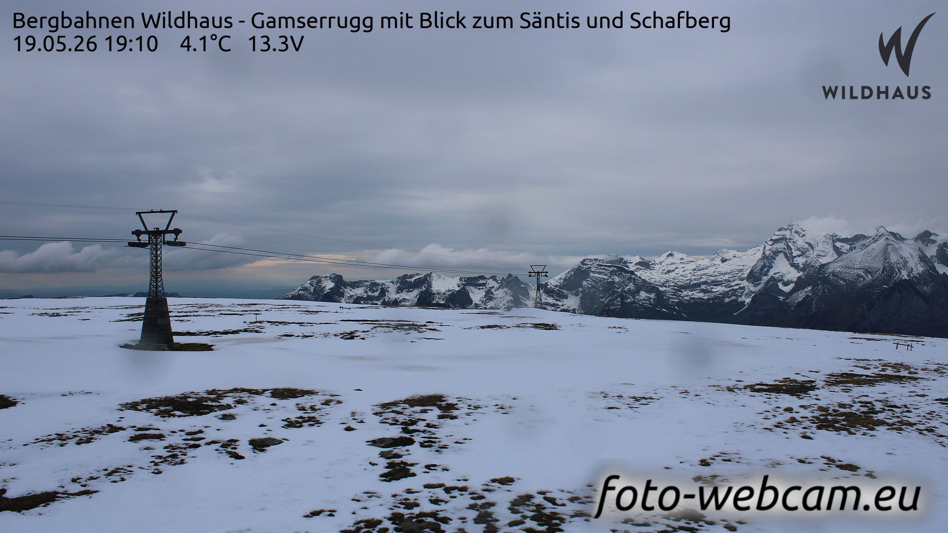 Wildhaus-Alt St. Johann: Bergbahnen Wildhaus - Gamserrugg mit Blick zum Säntis und Schafberg