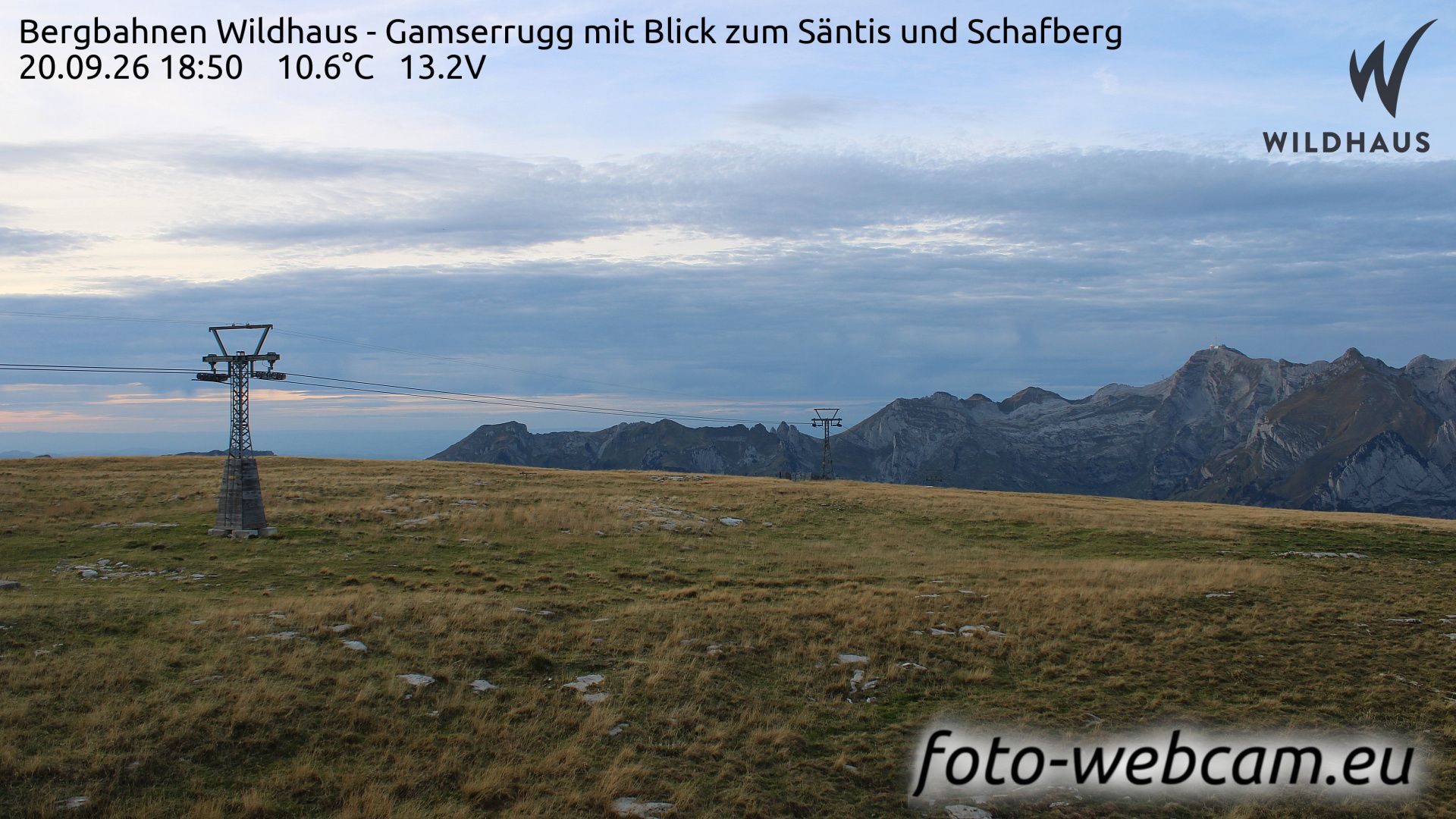 Wildhaus-Alt St. Johann: Bergbahnen Wildhaus - Gamserrugg mit Blick zum Säntis und Schafberg