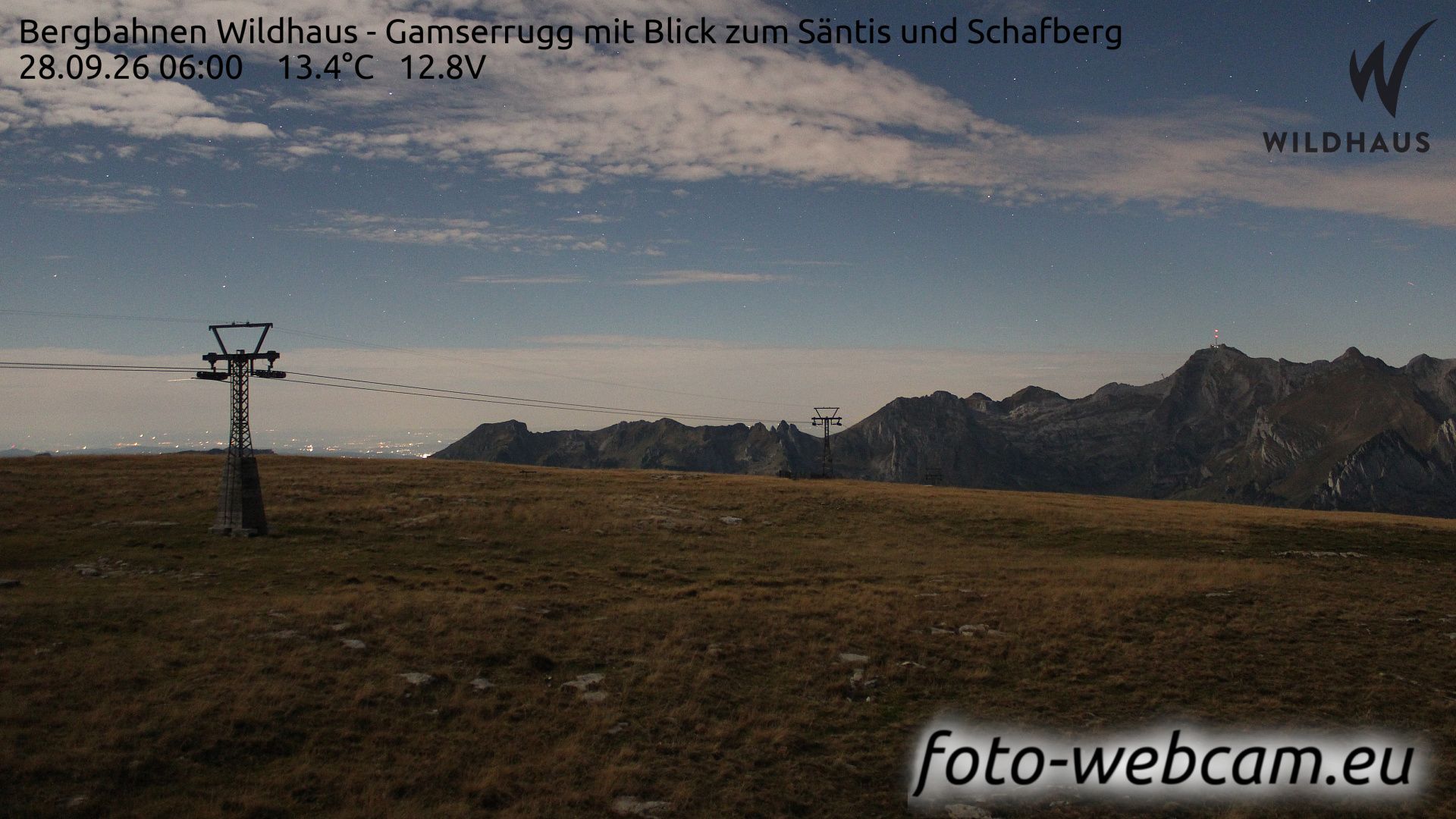 Wildhaus-Alt St. Johann: Bergbahnen Wildhaus - Gamserrugg mit Blick zum Säntis und Schafberg