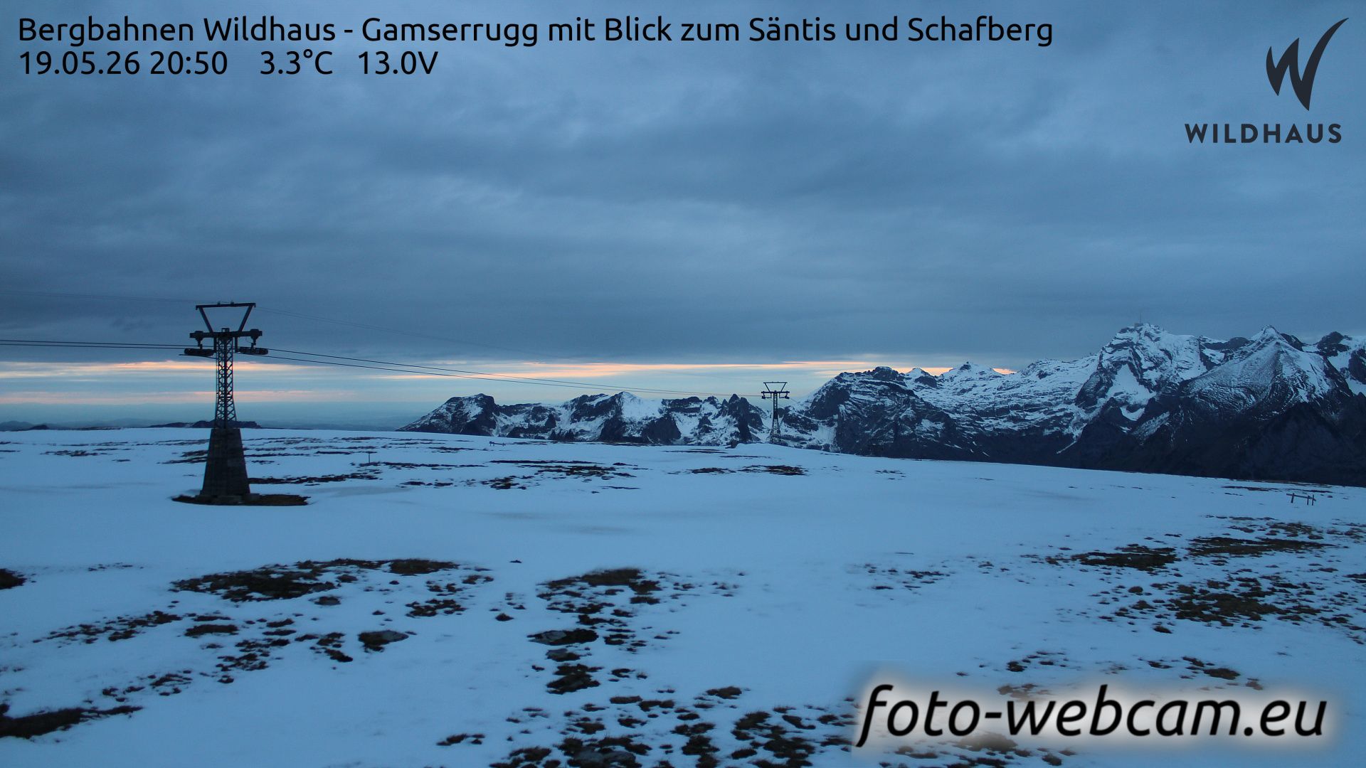 Wildhaus-Alt St. Johann: Bergbahnen Wildhaus - Gamserrugg mit Blick zum Säntis und Schafberg