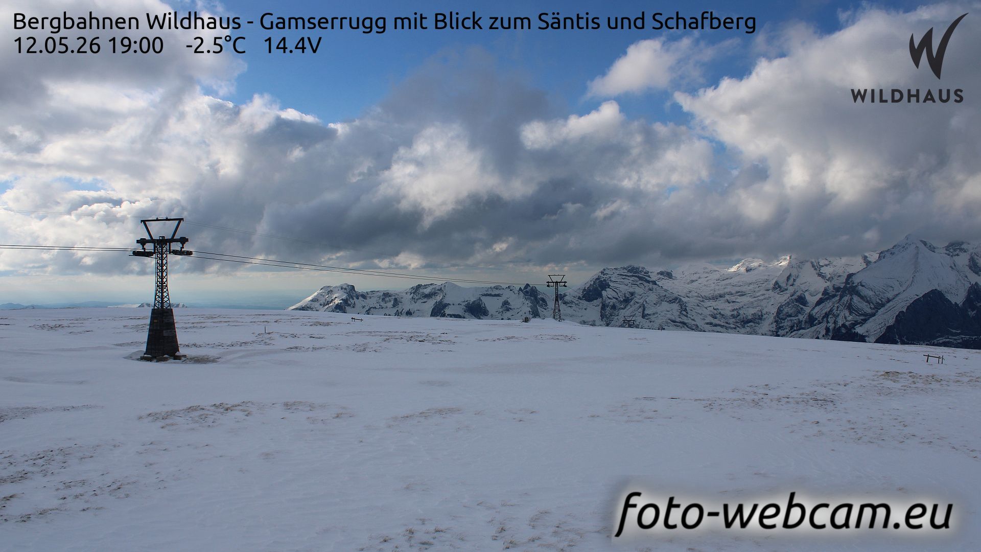 Wildhaus-Alt St. Johann: Bergbahnen Wildhaus - Gamserrugg mit Blick zum Säntis und Schafberg