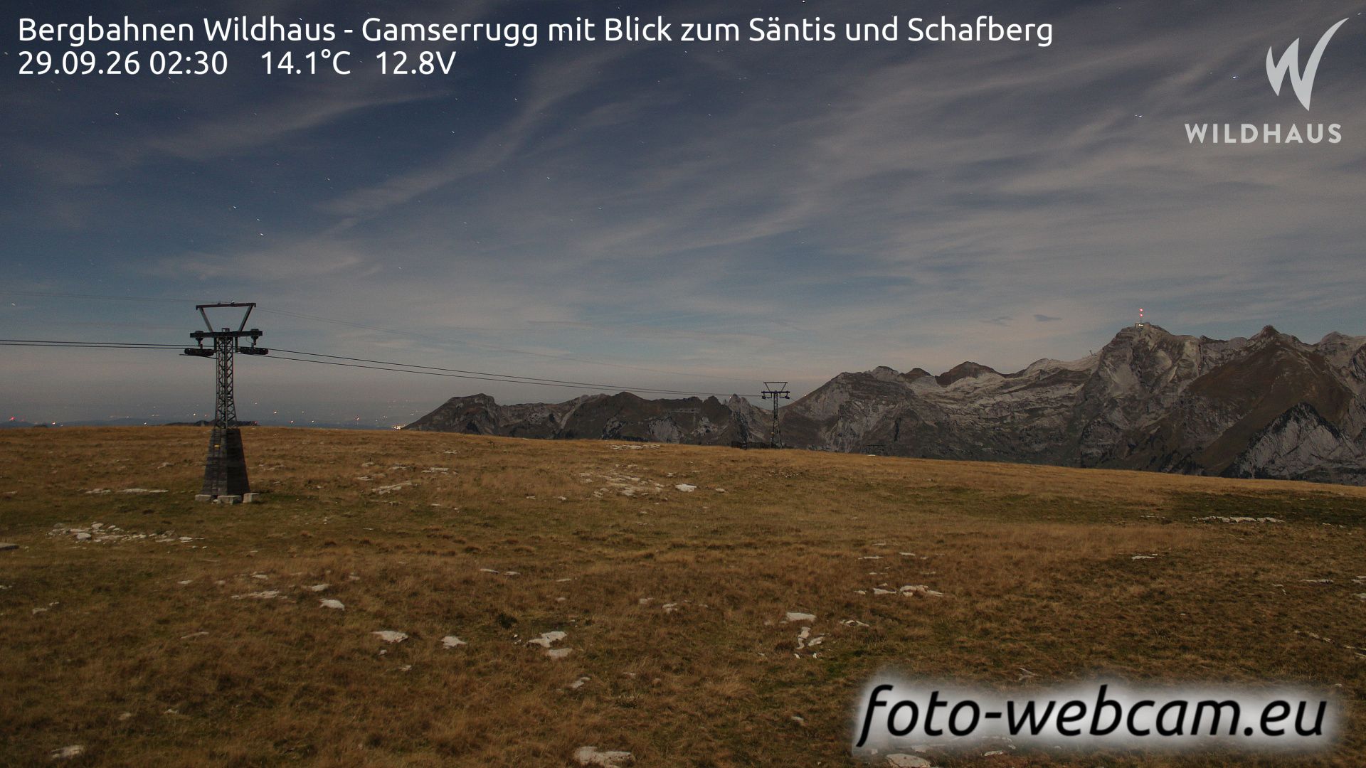 Wildhaus-Alt St. Johann: Bergbahnen Wildhaus - Gamserrugg mit Blick zum Säntis und Schafberg