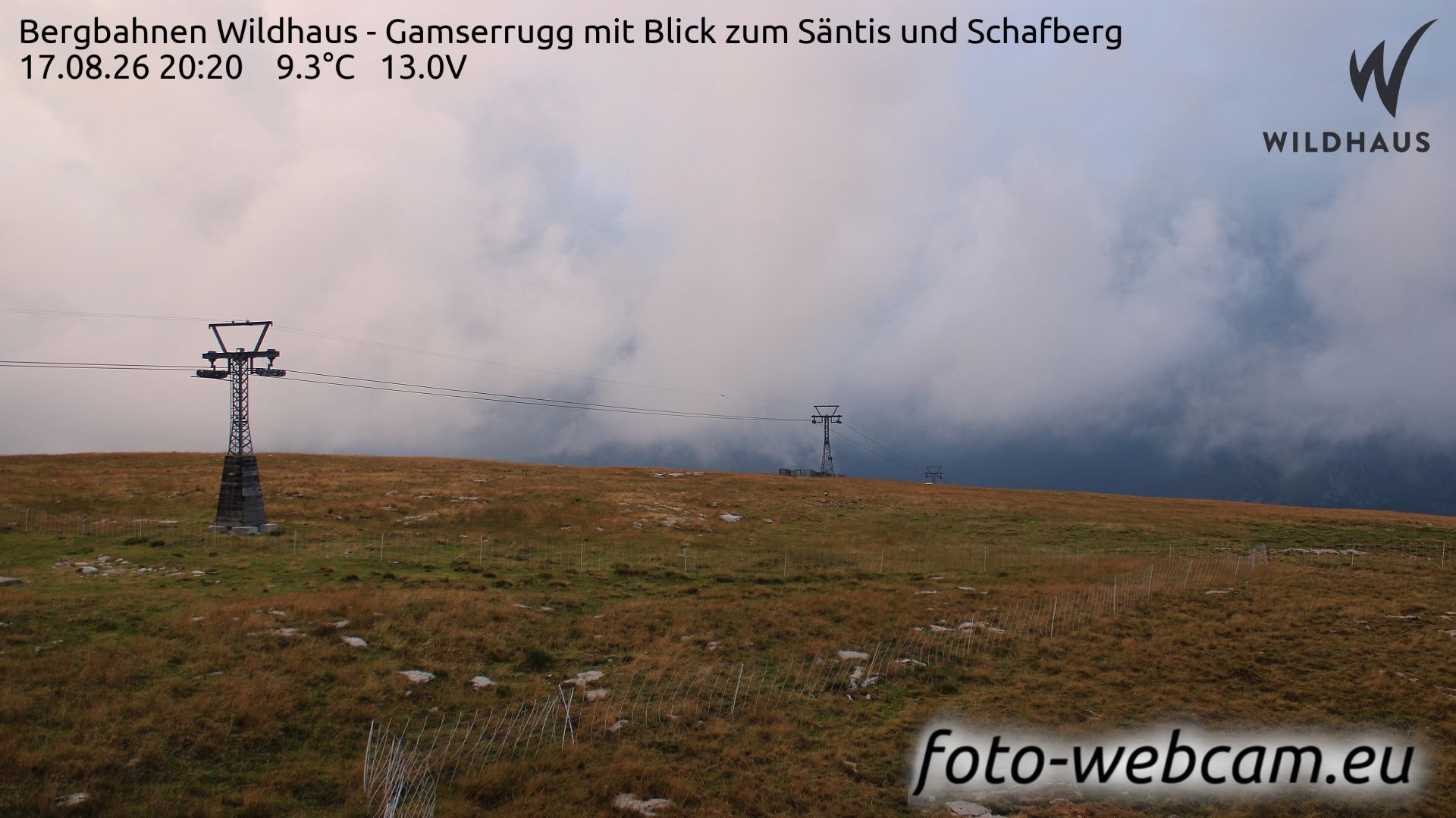 Wildhaus-Alt St. Johann: Bergbahnen Wildhaus - Gamserrugg mit Blick zum Säntis und Schafberg