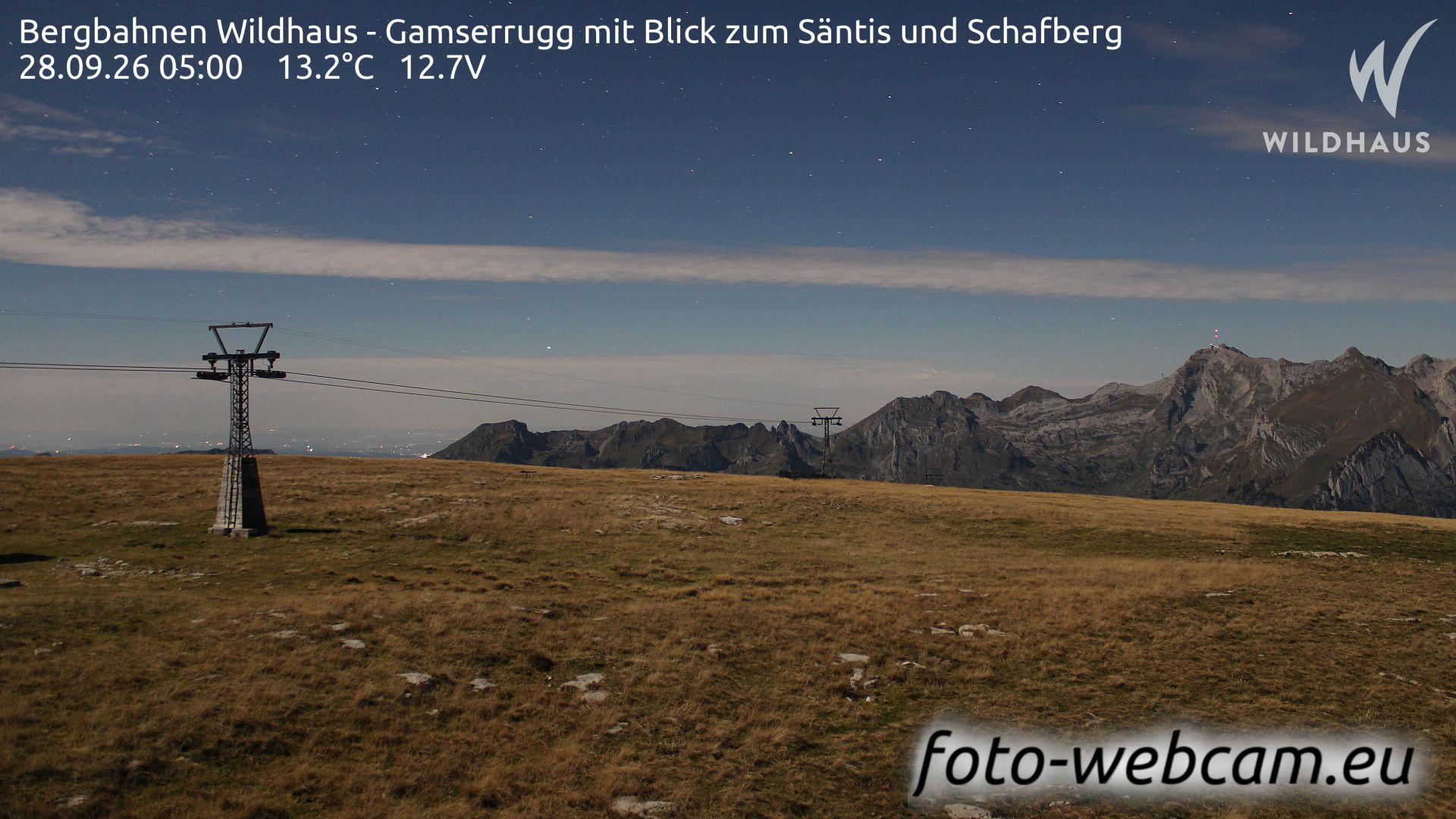 Wildhaus-Alt St. Johann: Bergbahnen Wildhaus - Gamserrugg mit Blick zum Säntis und Schafberg