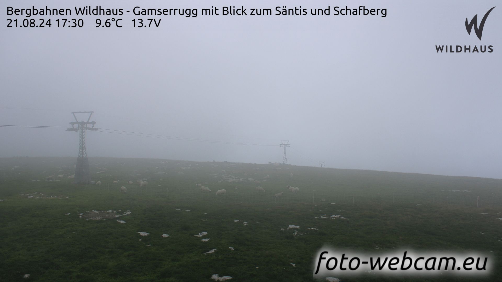 Wildhaus-Alt St. Johann: Bergbahnen Wildhaus - Gamserrugg mit Blick zum Säntis und Schafberg