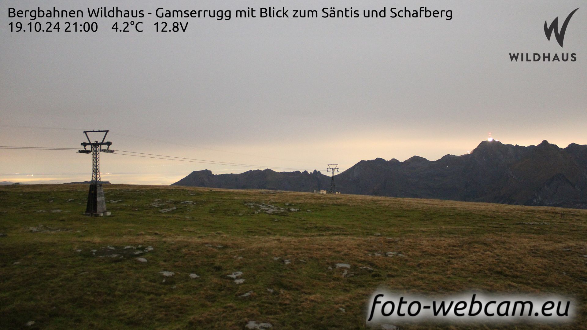 Wildhaus-Alt St. Johann: Bergbahnen Wildhaus - Gamserrugg mit Blick zum Säntis und Schafberg