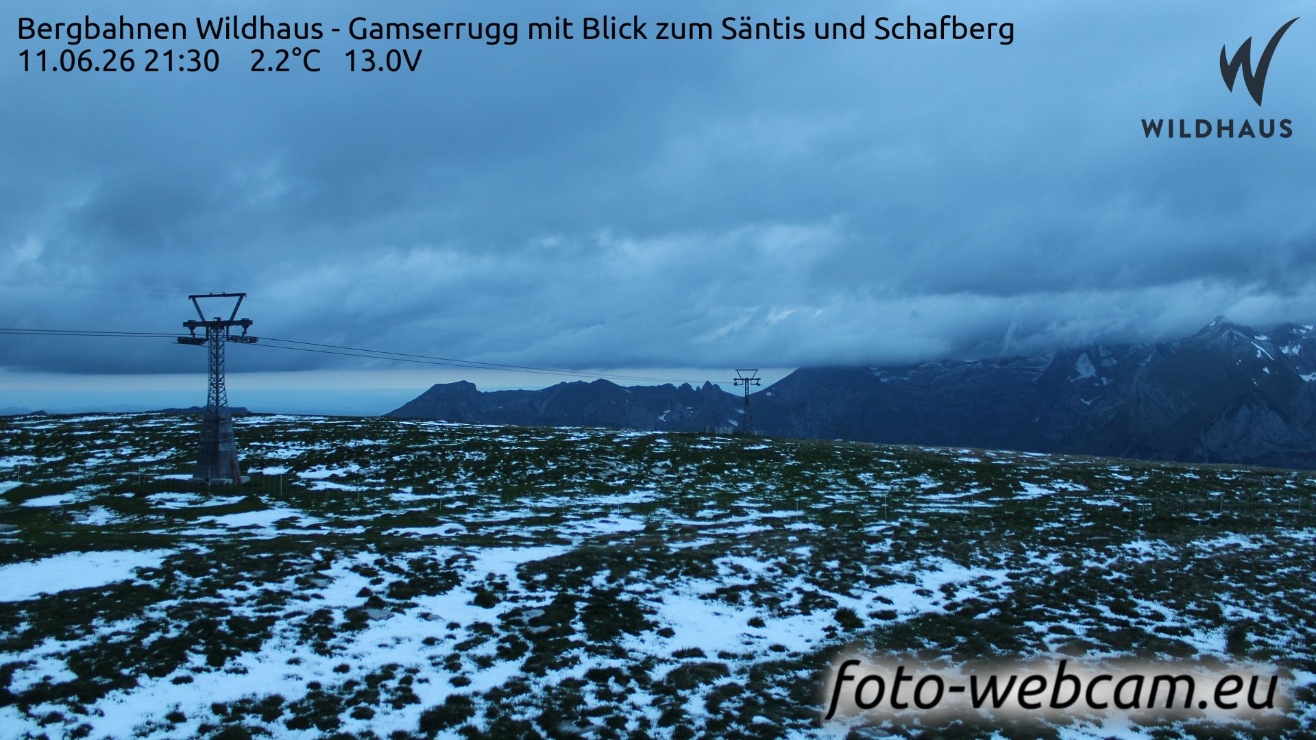 Wildhaus-Alt St. Johann: Bergbahnen Wildhaus - Gamserrugg mit Blick zum Säntis und Schafberg