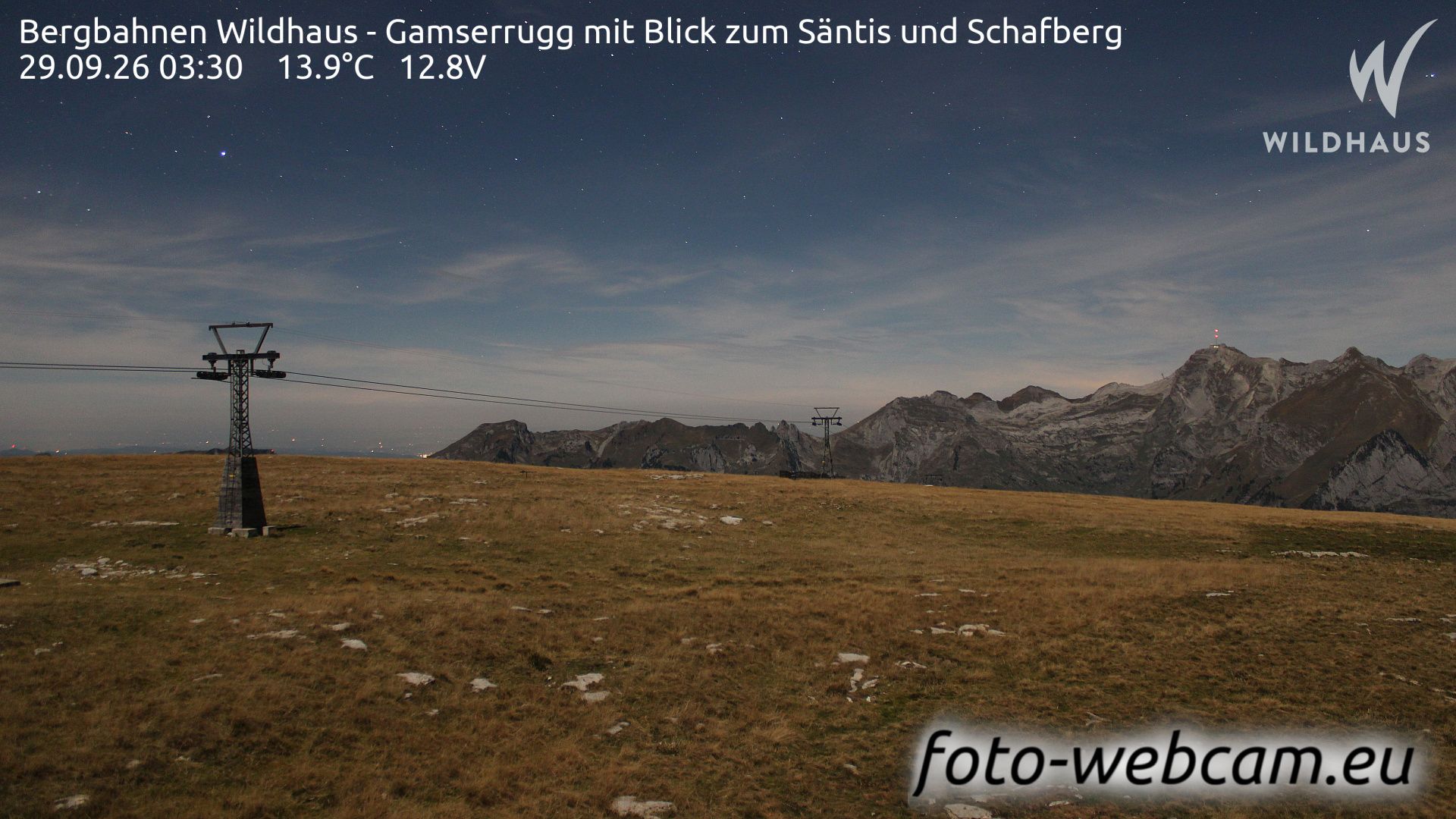 Wildhaus-Alt St. Johann: Bergbahnen Wildhaus - Gamserrugg mit Blick zum Säntis und Schafberg