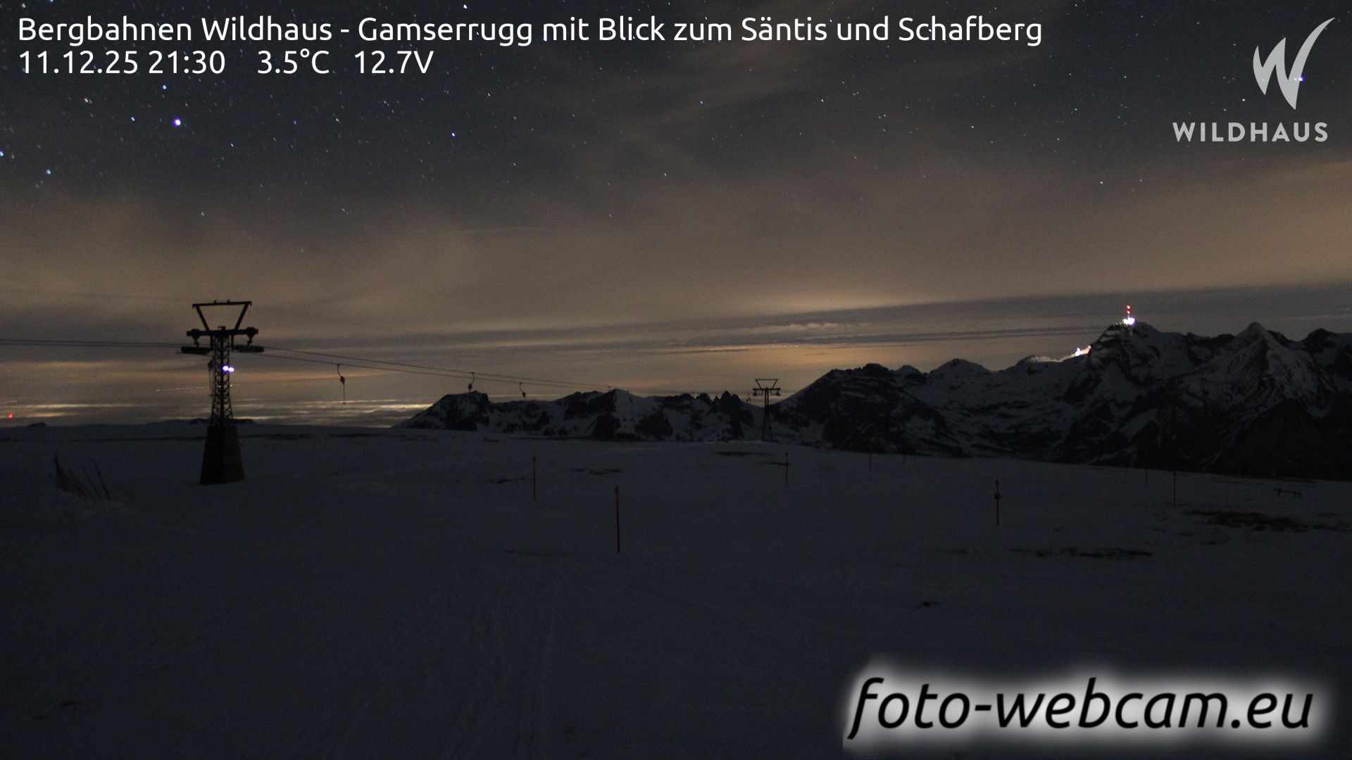 Wildhaus-Alt St. Johann: Bergbahnen Wildhaus - Gamserrugg mit Blick zum Säntis und Schafberg