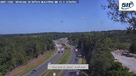 Traffic Cam Athens-Clarke County Unified Government: GDOT-CCTV-SR10-01236-CW-01--1