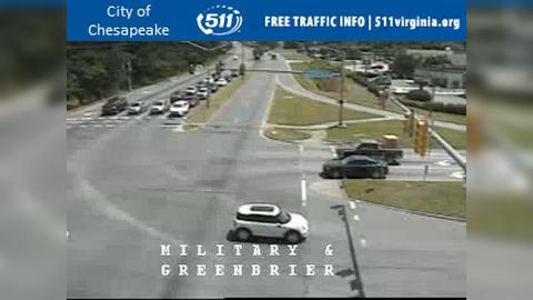 Traffic Cam Riverdale: US-13 - Chesapeake - Military Hwy & Greenbrier Pkwy