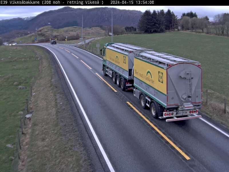 Traffic Cam Vikesa: E39 - bakkane IOT (Vikeså)
