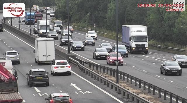 Traffic Cam Newport: M4 High Cross East
