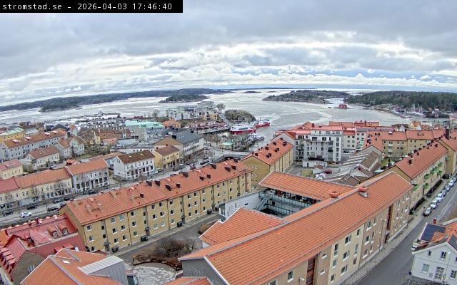 Traffic Cam Kebal: Stromstad - Sky View 1