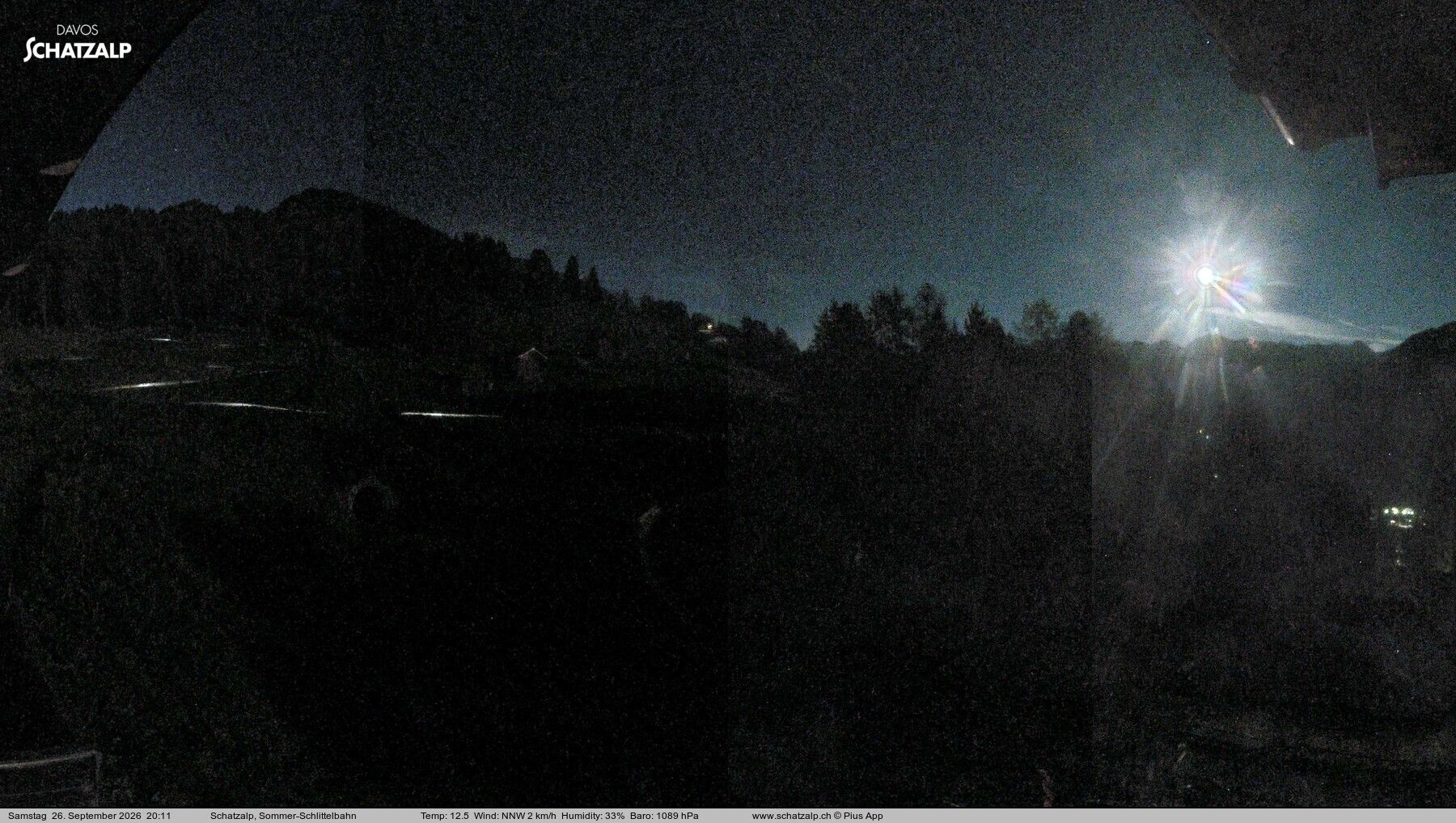 Davos: Sommer-Schlittelbahn, Blick zur Strelaalp