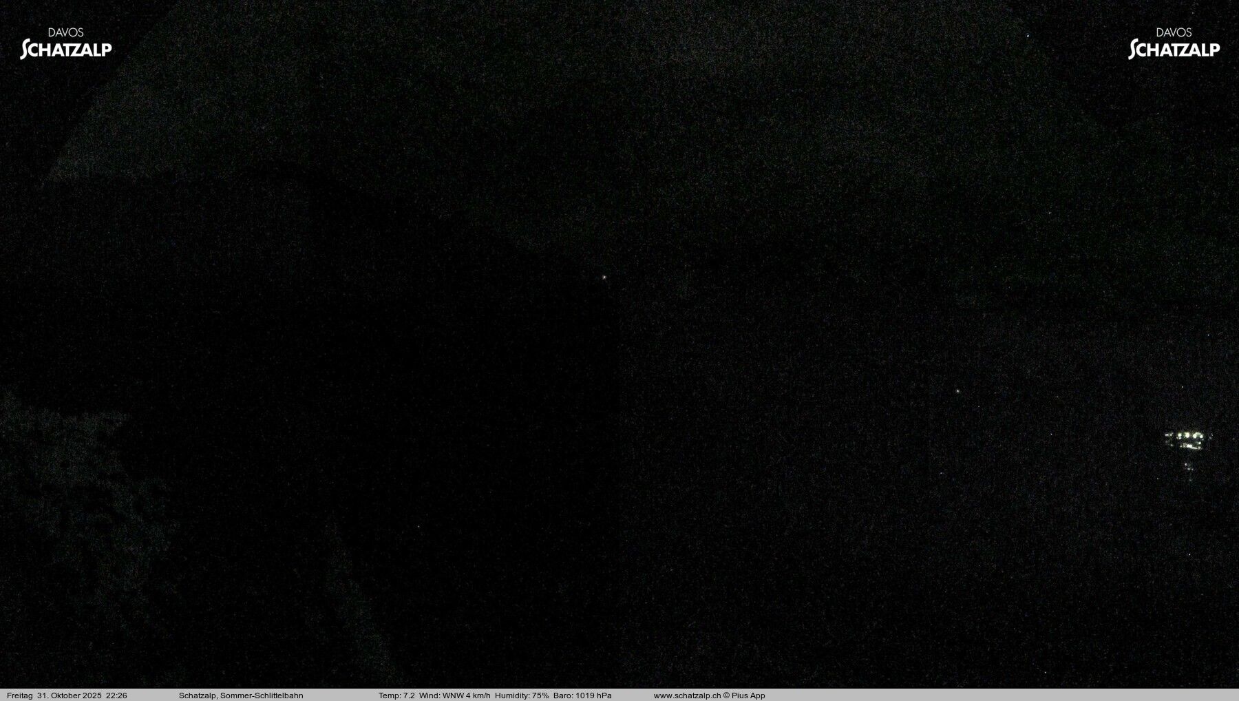 Davos: Sommer-Schlittelbahn, Blick zur Strelaalp