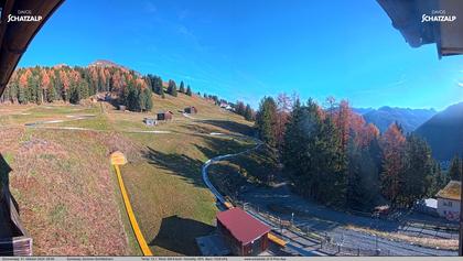 Davos: Sommer-Schlittelbahn, Blick zur Strelaalp