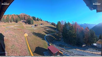 Davos: Sommer-Schlittelbahn, Blick zur Strelaalp