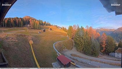 Davos: Sommer-Schlittelbahn, Blick zur Strelaalp