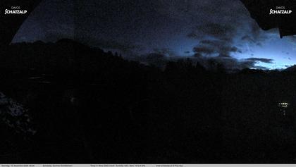 Davos: Sommer-Schlittelbahn, Blick zur Strelaalp