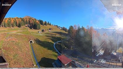 Davos: Sommer-Schlittelbahn, Blick zur Strelaalp